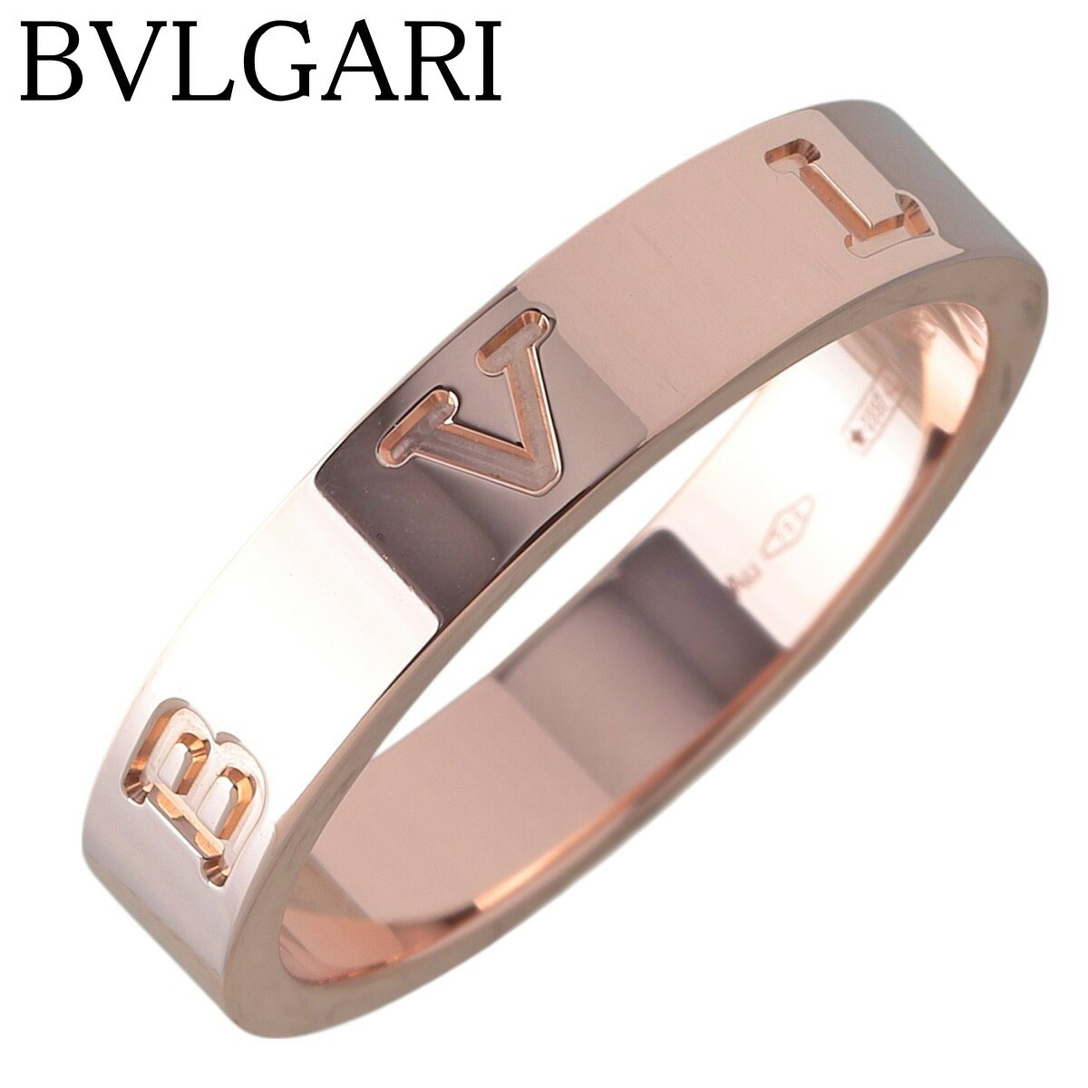 【新品同様】ブルガリ　ビーゼロワン　エッセンシャル　バンド　リング　Pt950 BVLGARI - 【新品同様】ブルガリ ビーゼロワン エッセンシャル