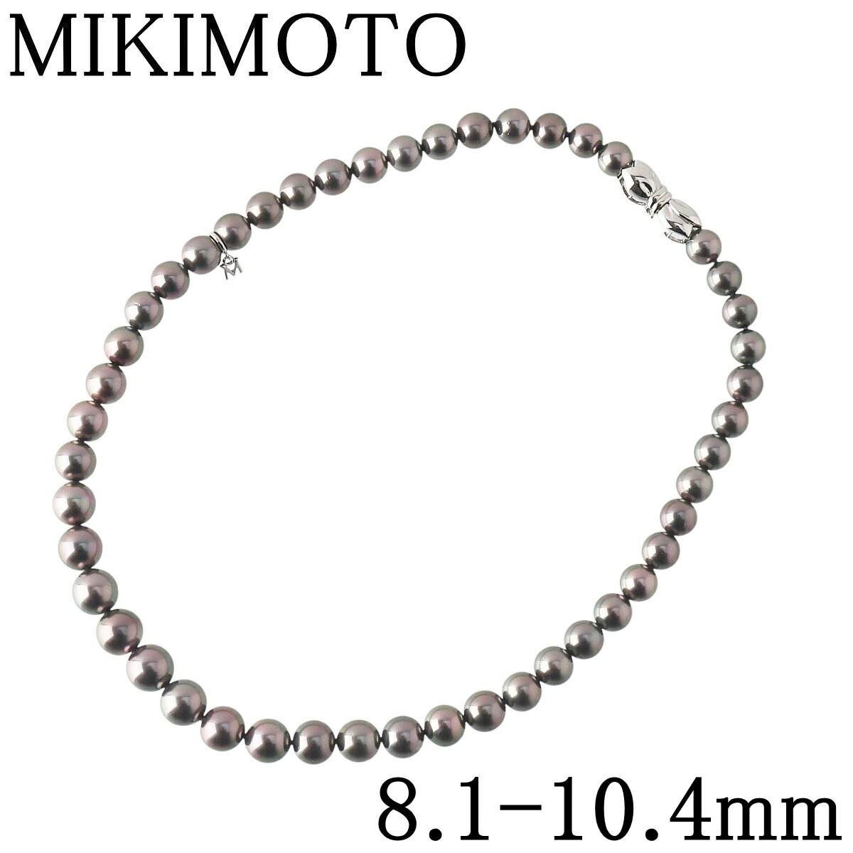 ミキモト　ブラックパールネックレスチャーム　WGK14 D0.19 ミキモト ブラックパールネックレスチャーム WGK14 D0.19 - メルカリ