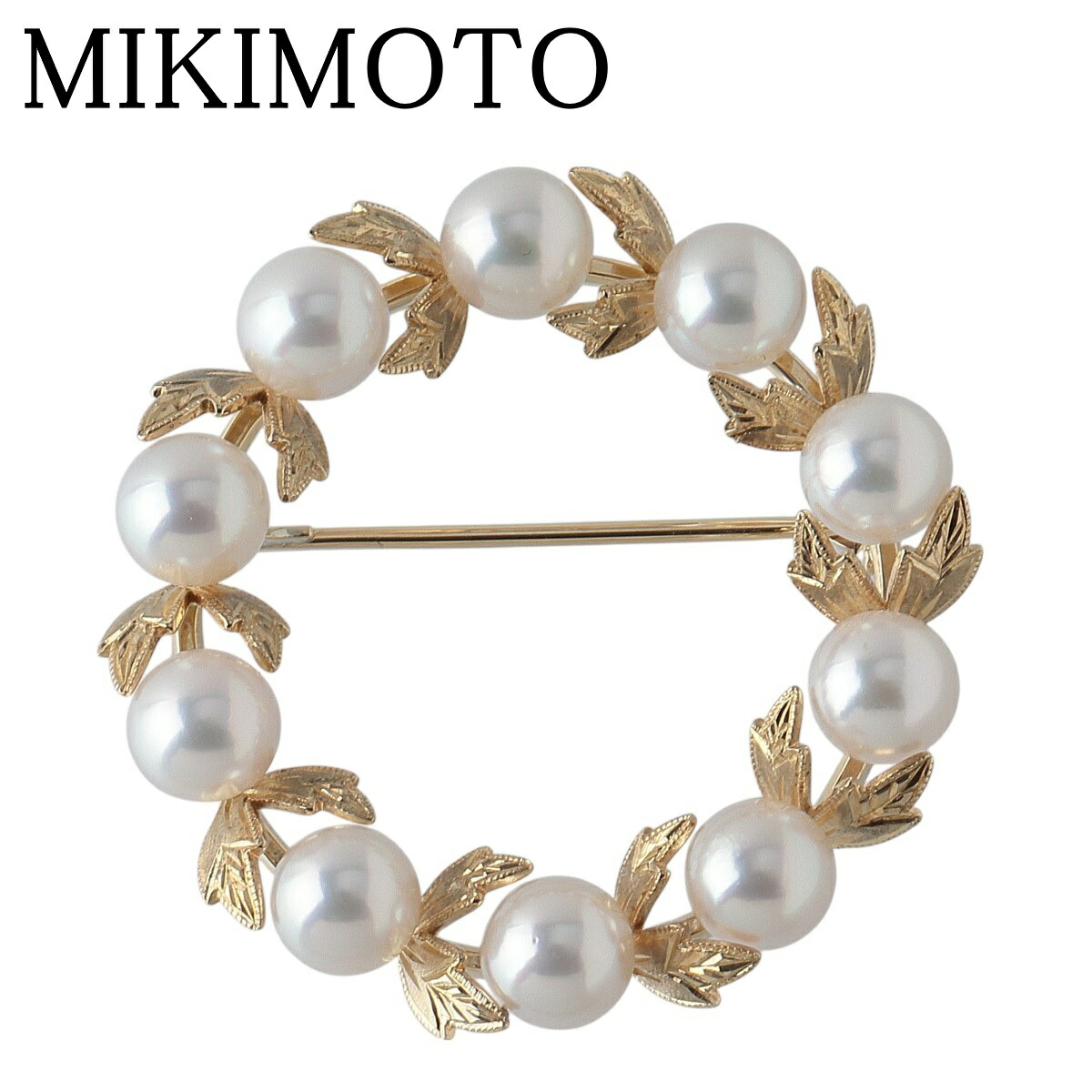 楽天市場】MIKIMOTO / ミキモト パールブローチ K18YG 5.8~6.0mm