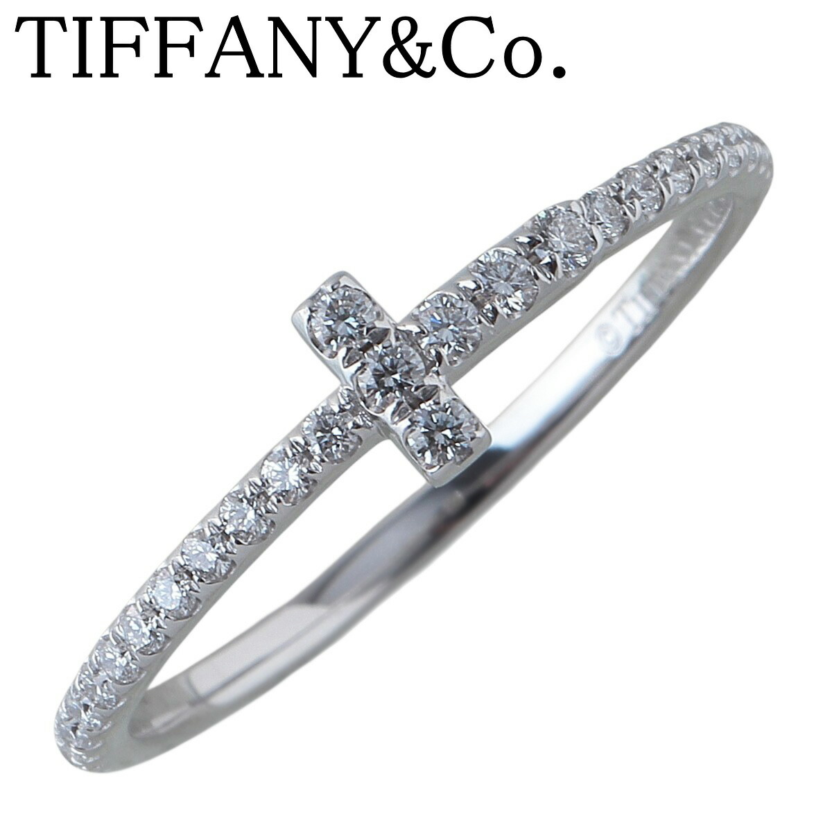 楽天市場】ティファニー Tワイヤー リング ターコイズ ダイヤ 8号～8.5