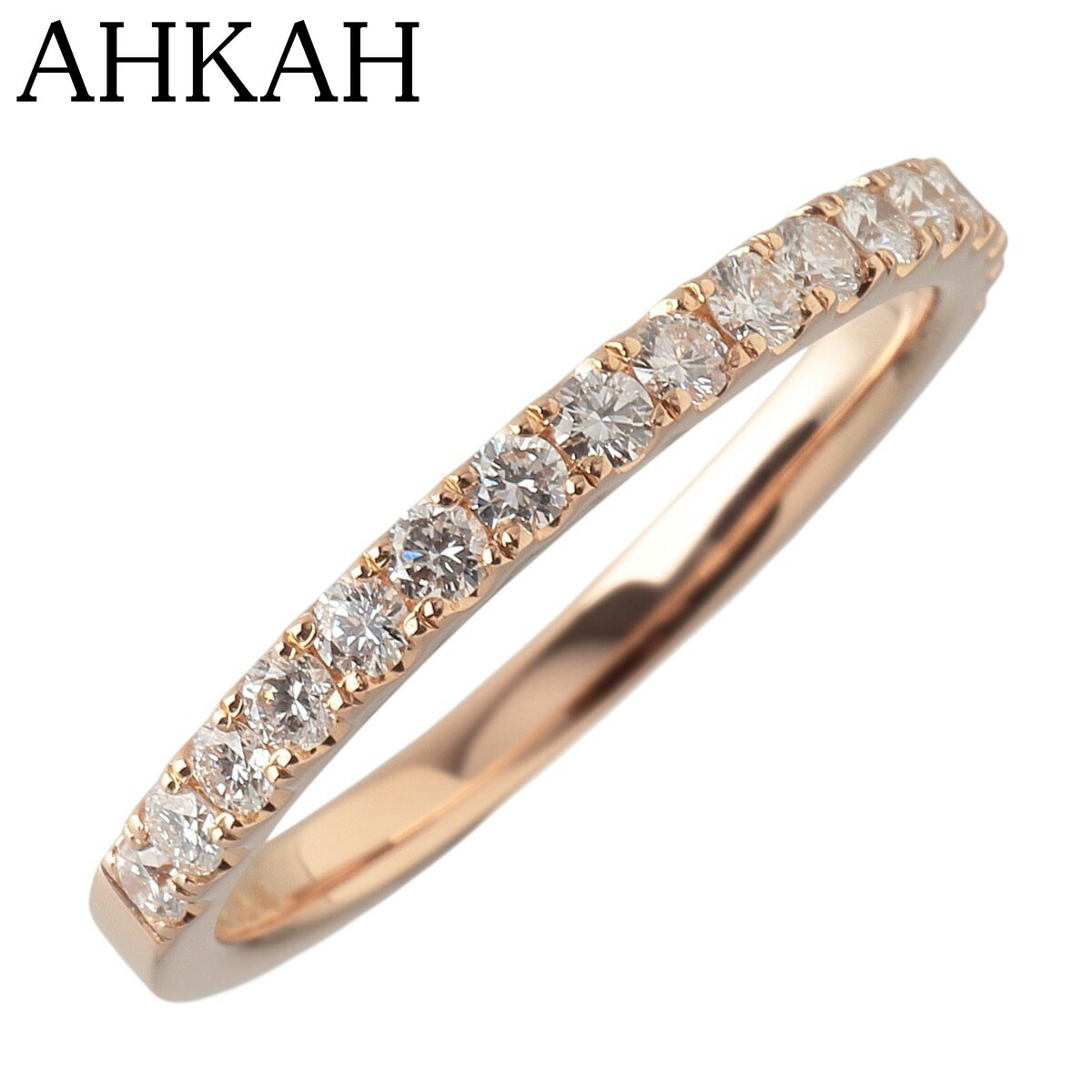 AHKAH ティナ ハーフエタニティリング k18 YG ティナ リング（ハーフエタニティ/1.5mm） | AHKAH / アーカー
