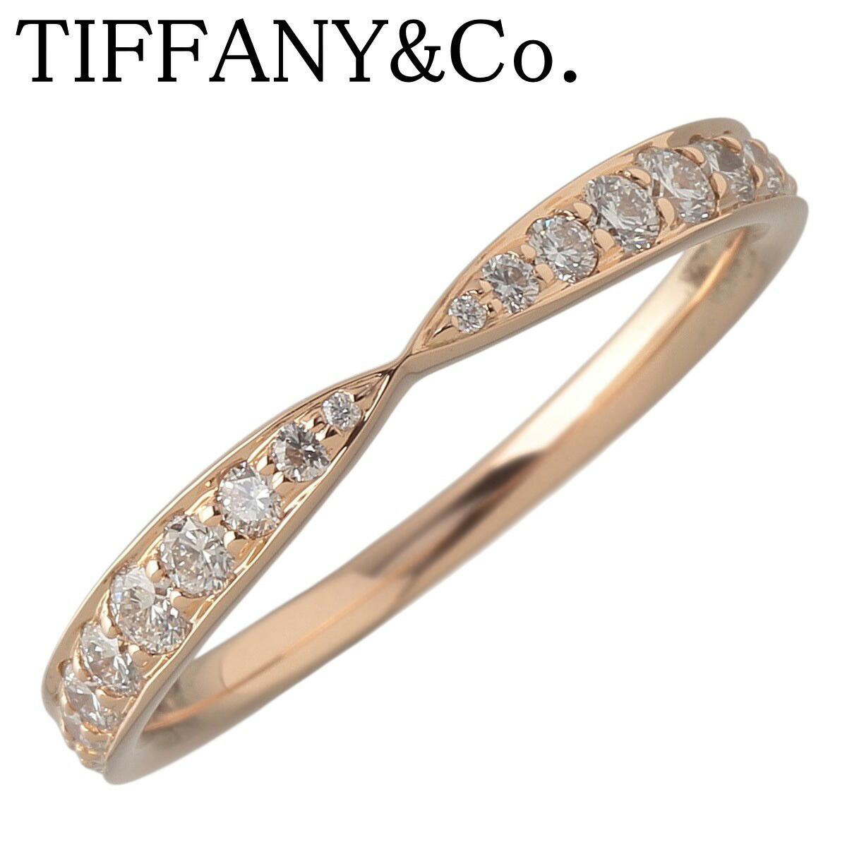 ティファニー ハーモニー ビーズ セット ダイヤモンド リング K18PG 4号 ティファニー ハーモニー ビーズ セット ダイヤモンドリング K18PG 4号強