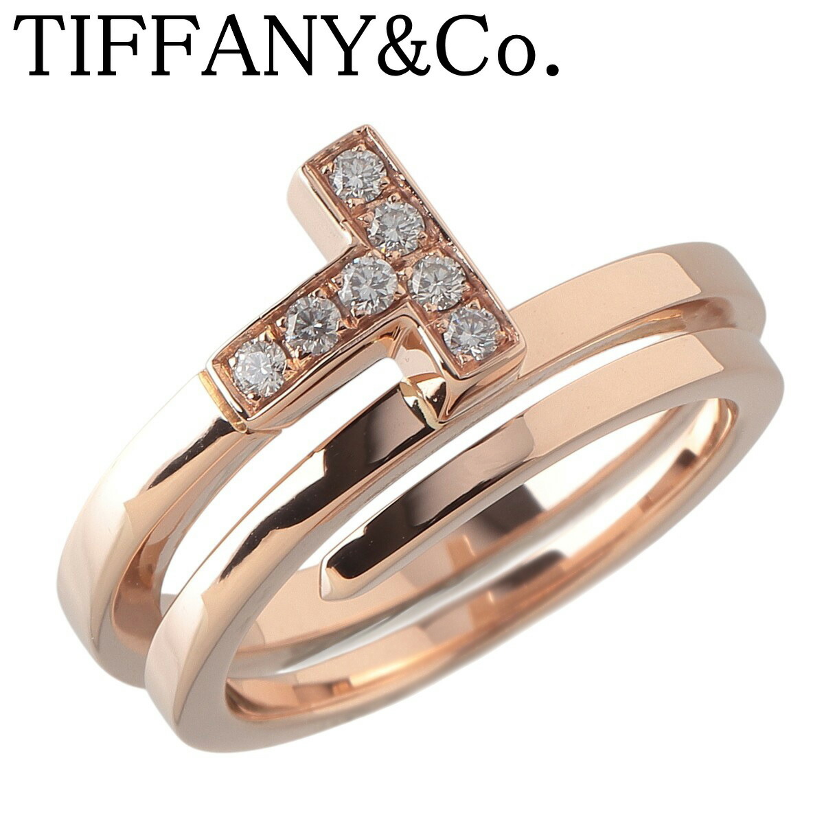 ティファニー tスクエア　リング 楽天市場】[返品OK] ティファニー Tスクエアラップリング 7号