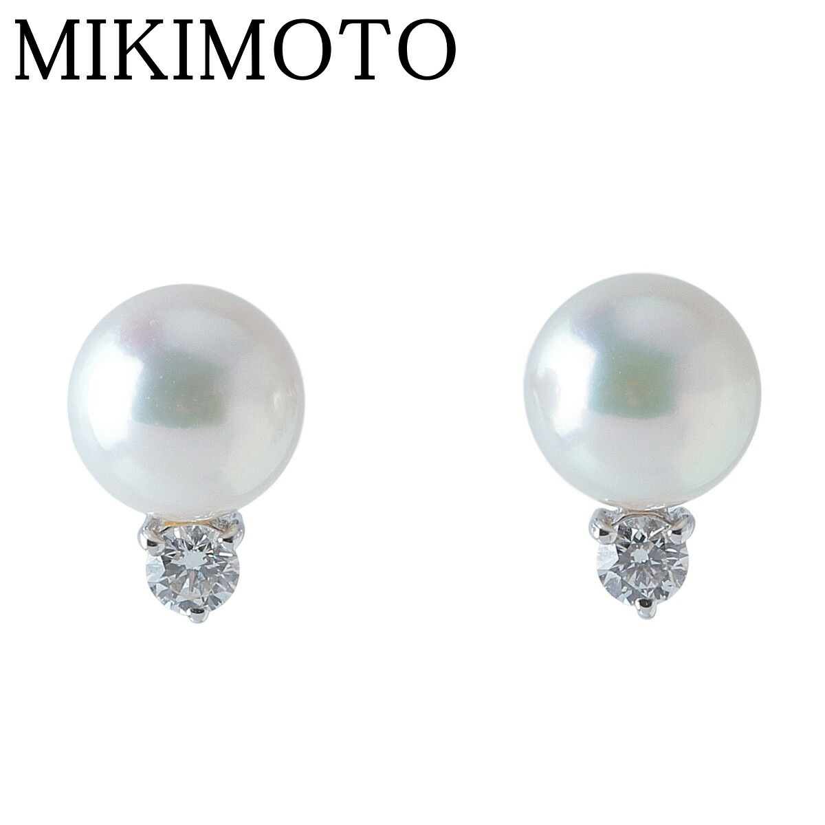 極美品☆ミキモト パールピアス K18 ホワイトゴールド 楽天市場】『池田屋質店』ミキモト K18WG ピアス