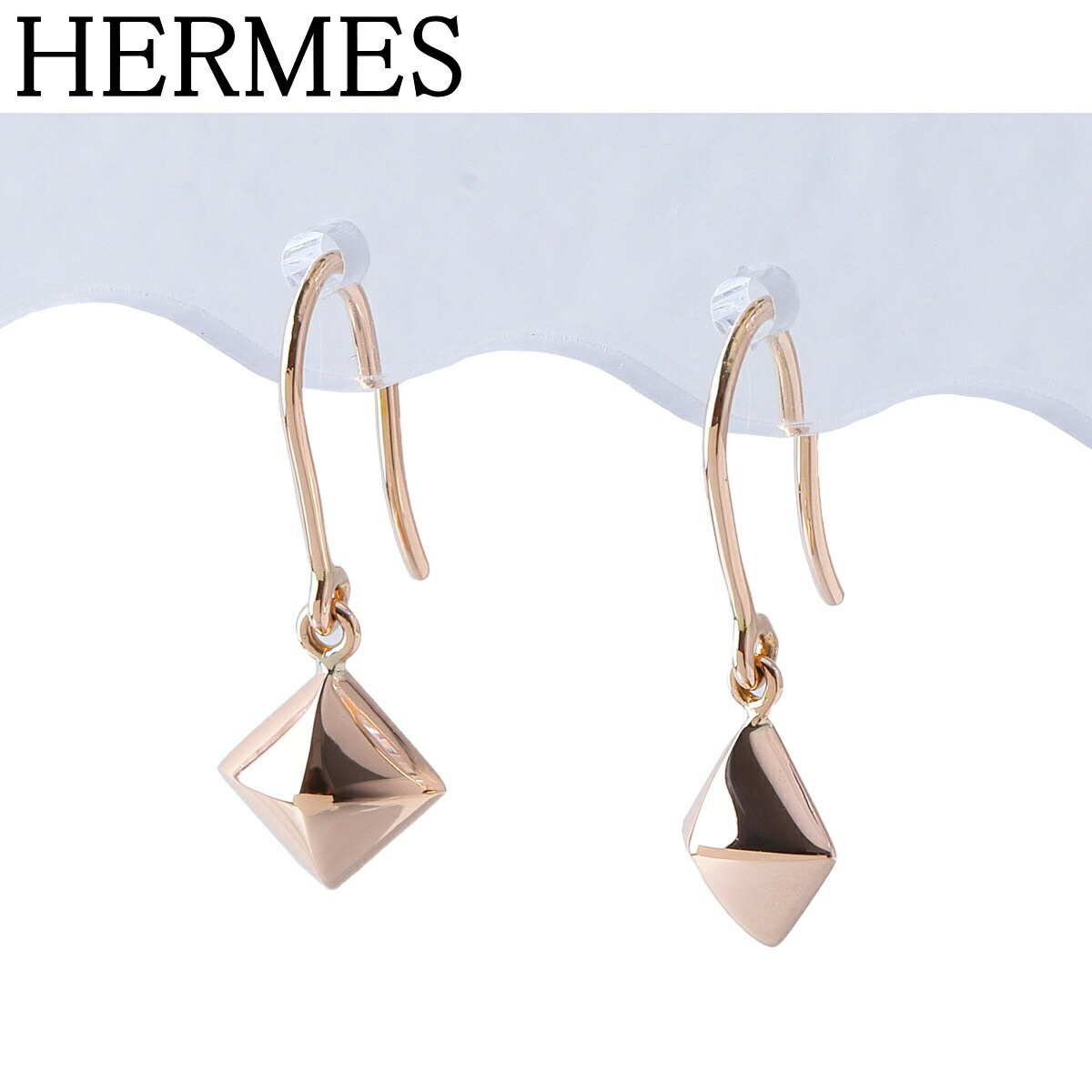 楽天市場】エルメス HERMES フック ピアス 車輪モチーフ Hロゴ