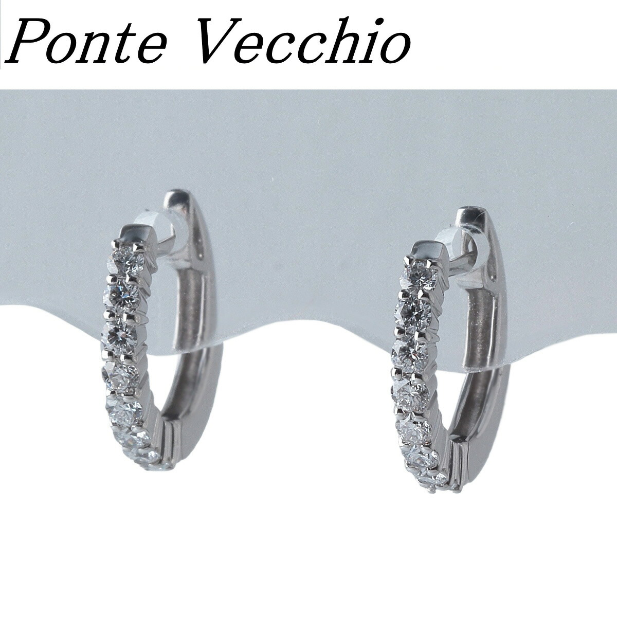 楽天市場】ポンテヴェキオ ピアス レディース パヴェダイヤモンド