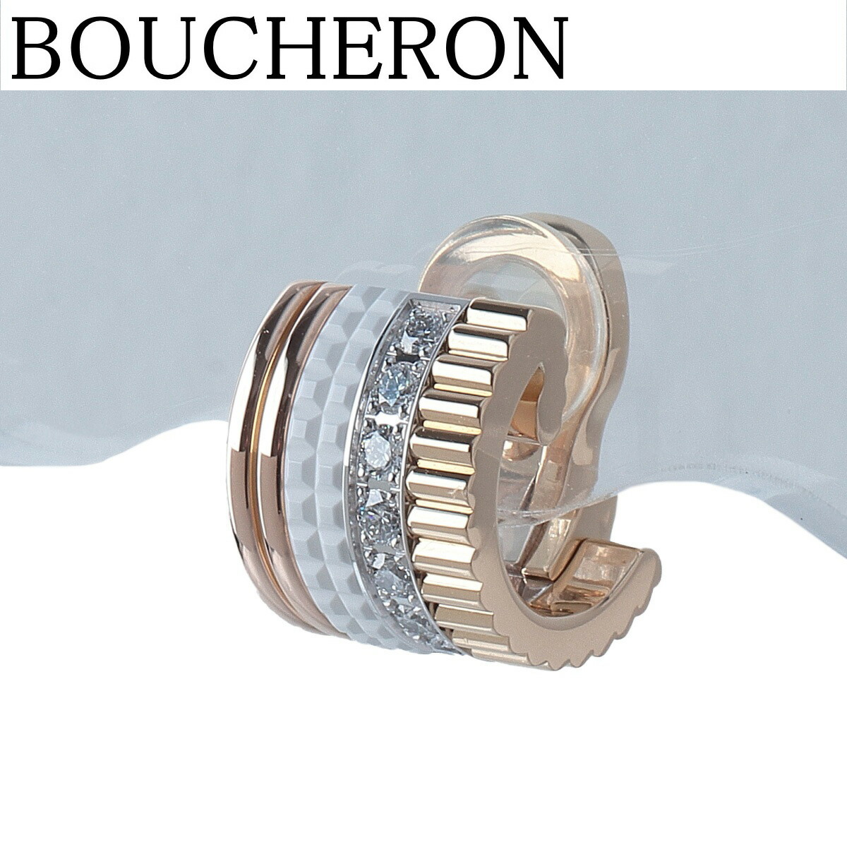 楽天市場】ブシュロン キャトルクルドパリ K18イエローゴールド ピアス