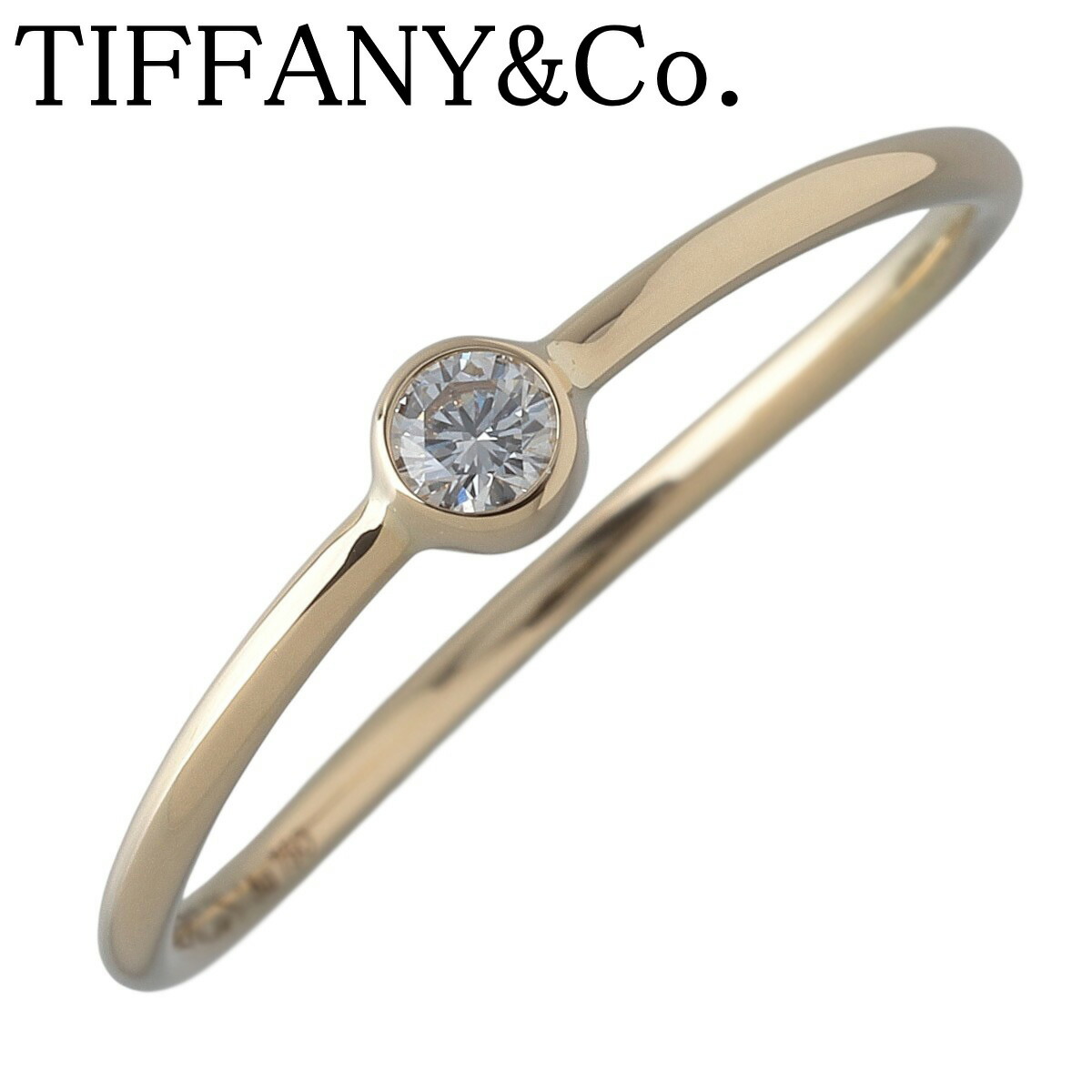 楽天市場】ティファニー Tiffany & Co. リング ウェーブ 3ロウ K18YG 1