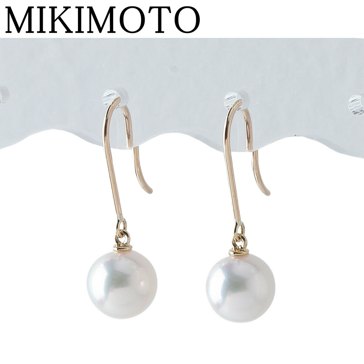 楽天市場】（新品仕上げ済）ミキモト MIKIMOTO パール フープ ピアス