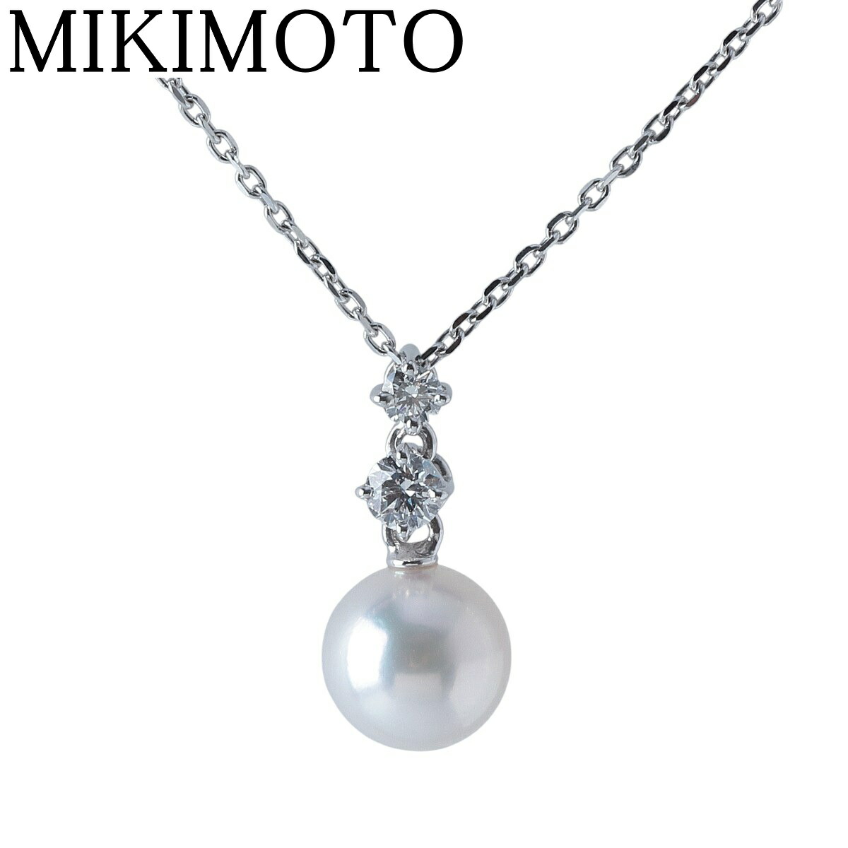 楽天市場】ミキモト パール ダイヤ ネックレス レ ペタル プラス