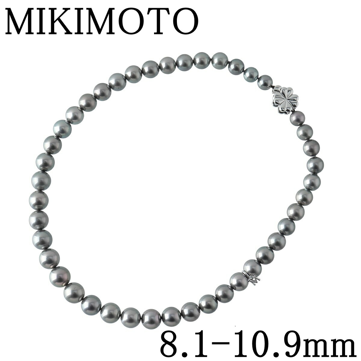 楽天市場】ミキモト 黒蝶パール ネックレス 11.1mm K18WG スイング