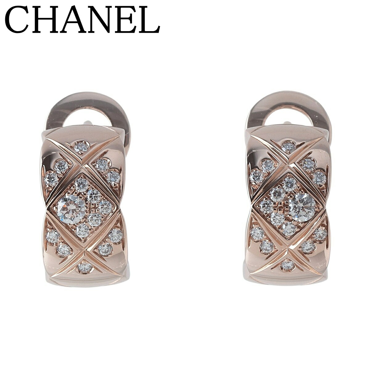 楽天市場】シャネル CHANEL ピアス マトラッセ ココクラッシュ K18YG