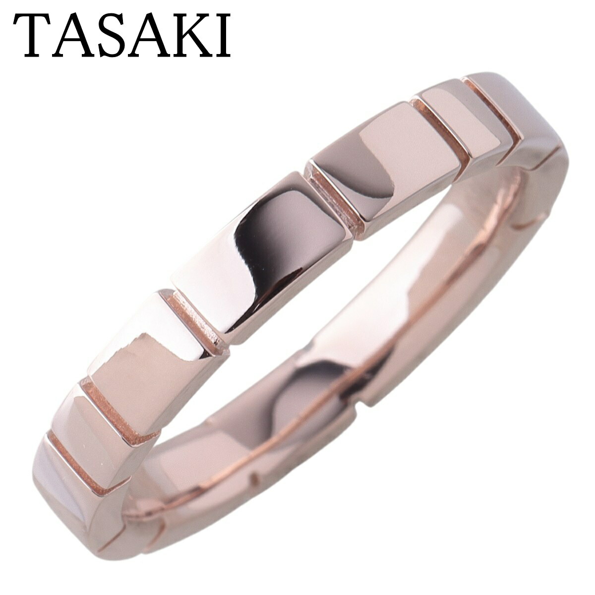 タサキ リング ピアノ ラージ 現行モデル 幅3.3mm 18号 SG750 RK-4511型 新品仕上げ済 TASAKI 田崎真珠【中古】25108