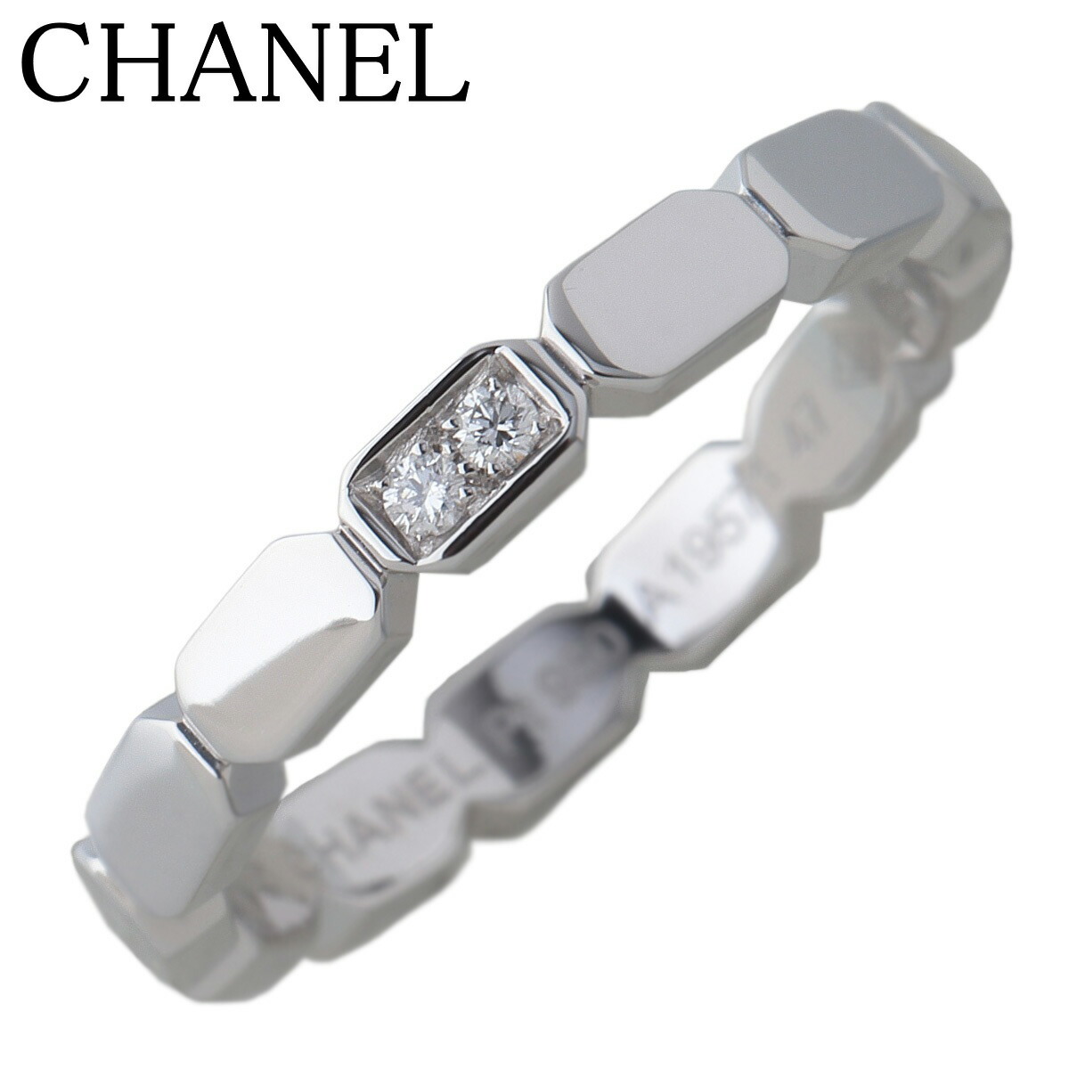 シャネル ダイヤ リング プルミエール プロメス 2PD #47 Pt950 新品仕上げ済 CHANEL【中古】25604 47,988円