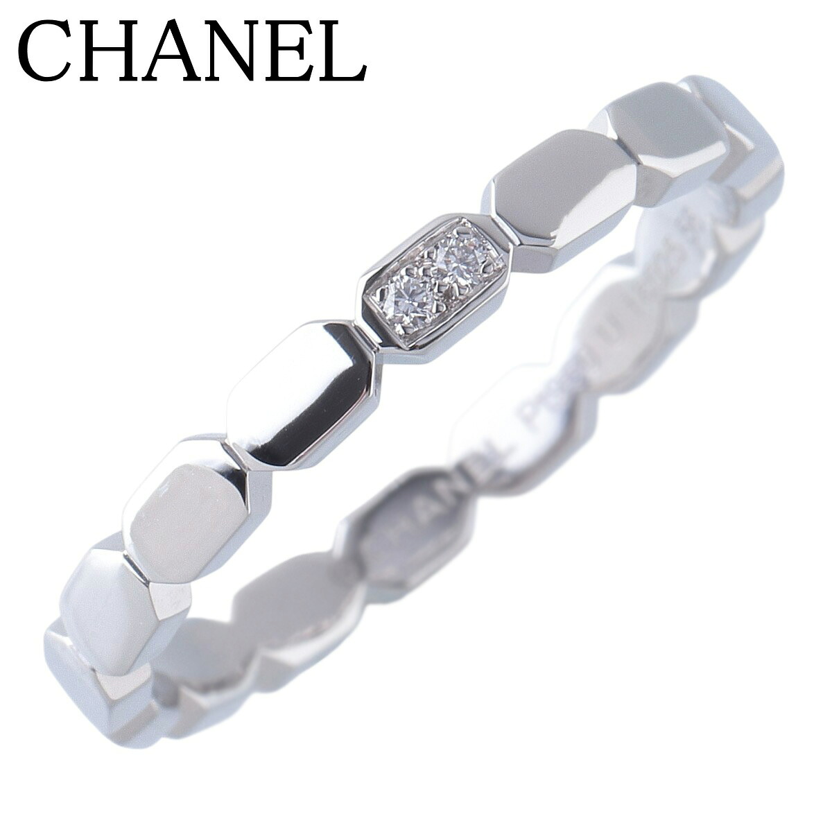 シャネル ダイヤ リング プルミエール プロメス 2PD #56 Pt950 新品仕上げ済 CHANEL【中古】25857