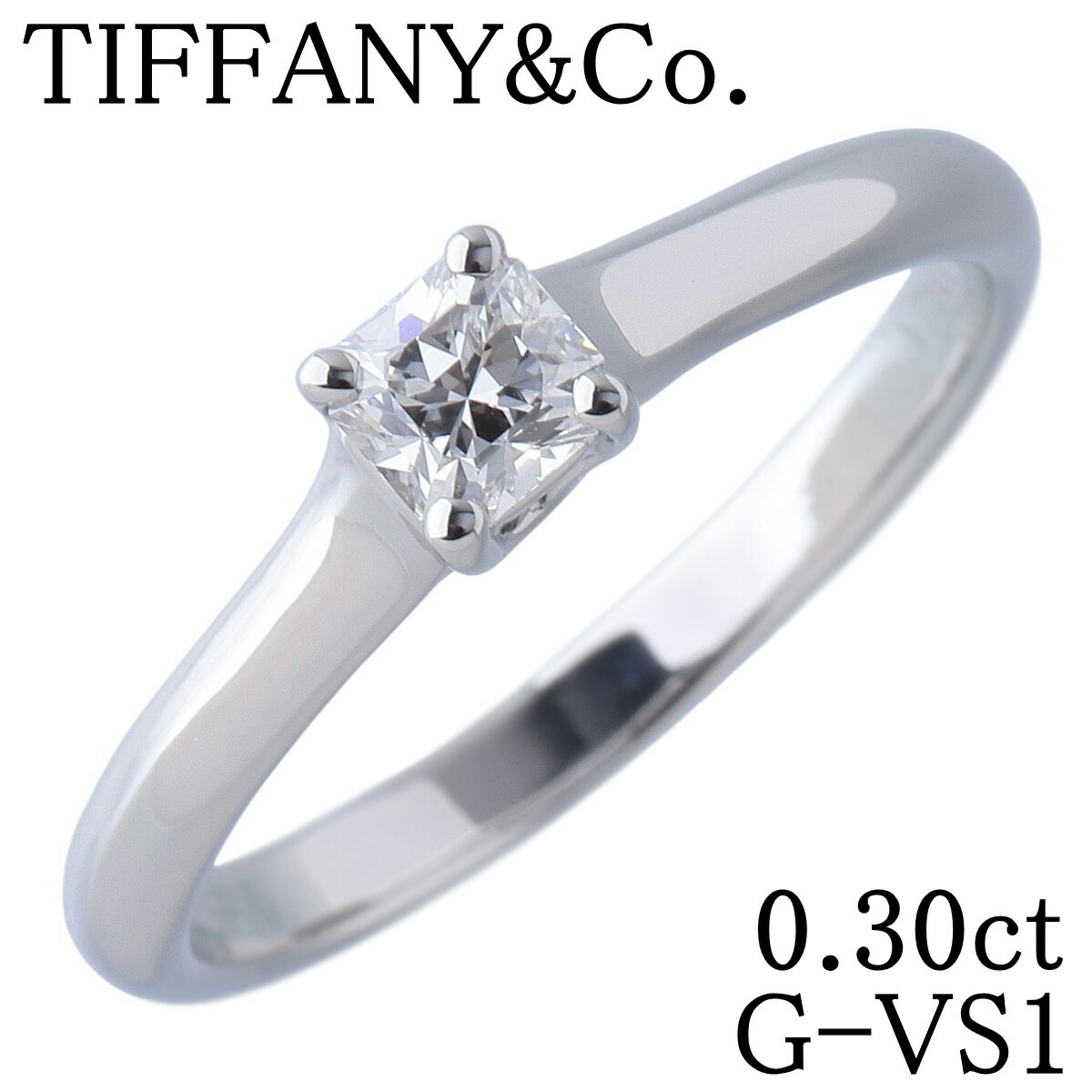 ティファニー ルシダ リング ダイヤ0.30ct G-VS1 12号 PT950 鑑定書 箱 ショップカード(平成18年) 新品仕上げ済 TIFFANY【中古】26262｜ブランドテアトロン店