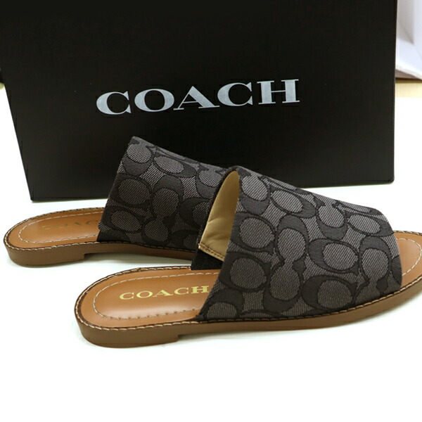 j*m様 新品美品　COACH ブラックグレー サンダル　27-28cm コーチ COACH サンダル ブリン レディース : ZOZOTOWN Yahoo!店 - 通販