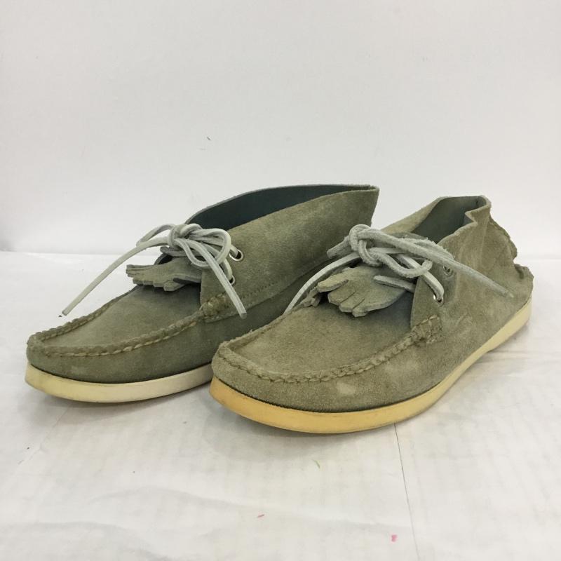 カナダ製YUKETENレザーモカシンデッキシューズ ベージュ26cm aw217 YUKETEN / ユケテン】Bit Loafer Moccasin Made In USA