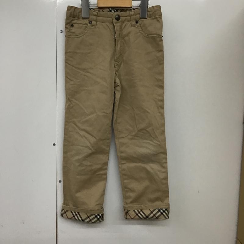 楽天市場】4810新品☆バーバリー BURBERRY☆裾チェックパンツ☆紺☆2Y