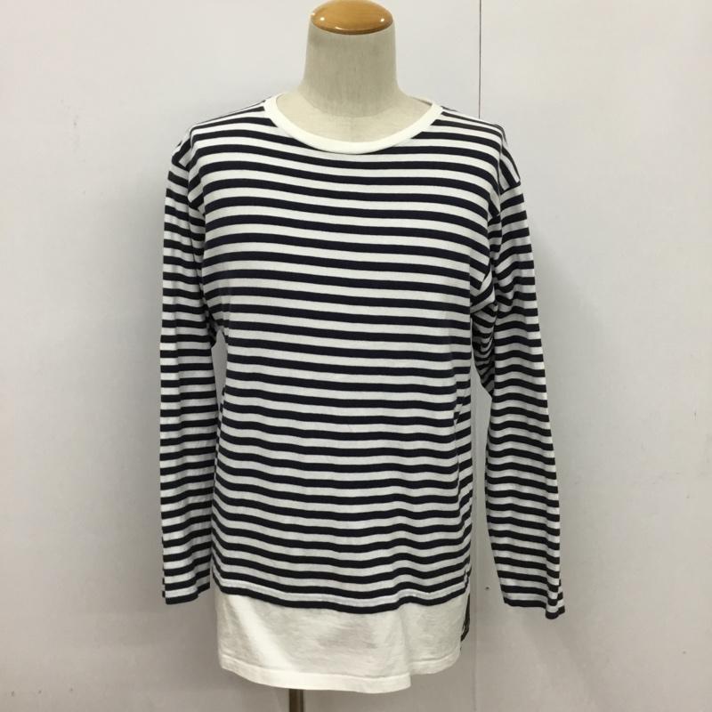 uniform experiment ユニフォームエクスペリメント 長袖 Tシャツ T Shirt UE-180065 FAKE LAYERED HEM LOGO BORDER TEE【USED】【古着】【中古】10083376