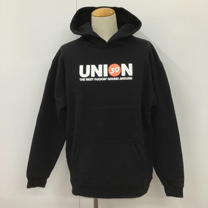 UNION 単位労働組合 長袖 パーカー Hooded Sweatshirt, Hoodie 長袖パーカー ボンネット付き添い人パーカー プリントスウェット 調教師【USED】【古着】【中古】10102497