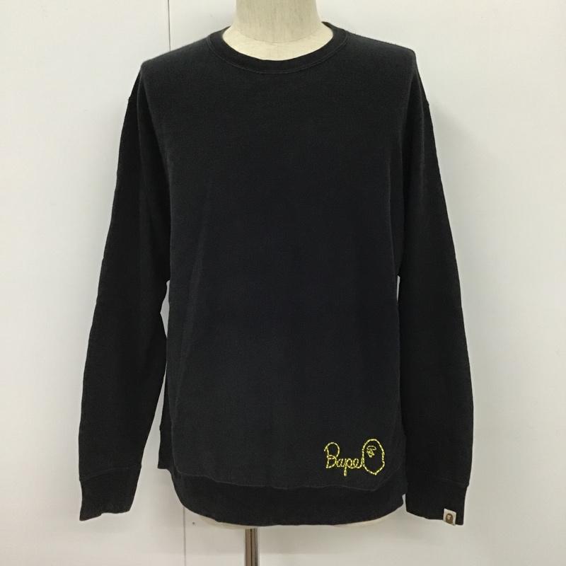 A BATHING APE アベイシングエイプ 長袖 スウェット ジップパーカー S グレー 裏起毛 メンズ