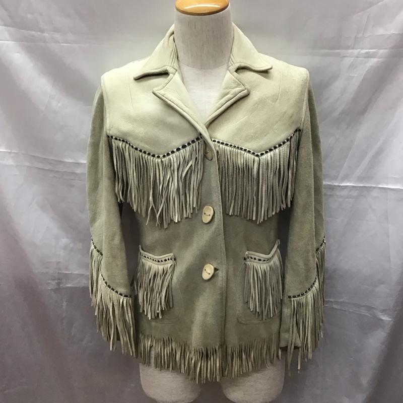 HAYS LEATHERS エルクレザー ジャケット、ブレザー ジャケット、上着 Jacket レザージャケット カジュアルジャケット 前ボタン【USED】【古着】【中古】10111323|クラシカ