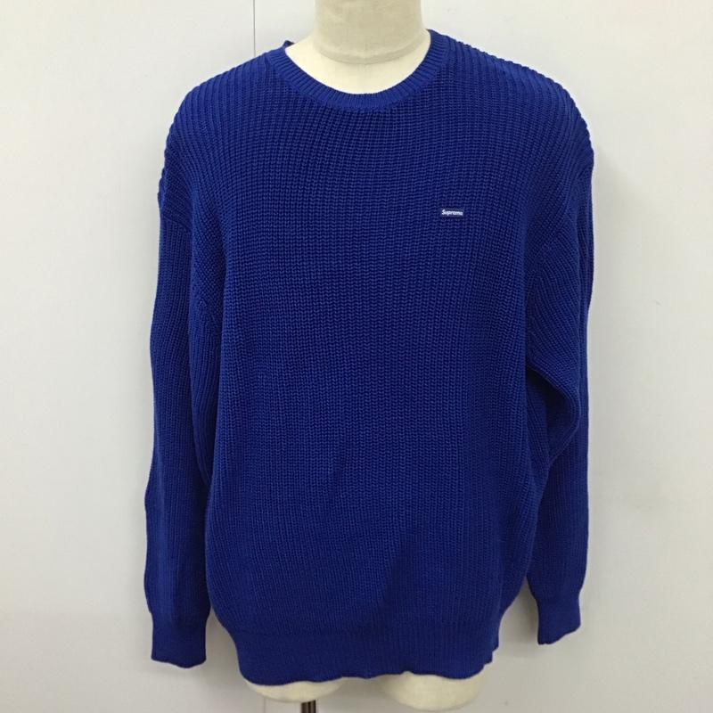 し*こ様 Supreme クルーネックセーター 青 し*こ様 Supreme クルーネックセーター 青 し*こ様 Supreme クルー