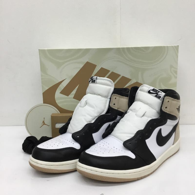 NIKE ナイキ スニーカー スニーカー Sneakers FD2596-021 ナイキ ウィメンズ エアジョーダン1 レトロ ハイ OG ラテ【USED】【古着】【中古】10120978