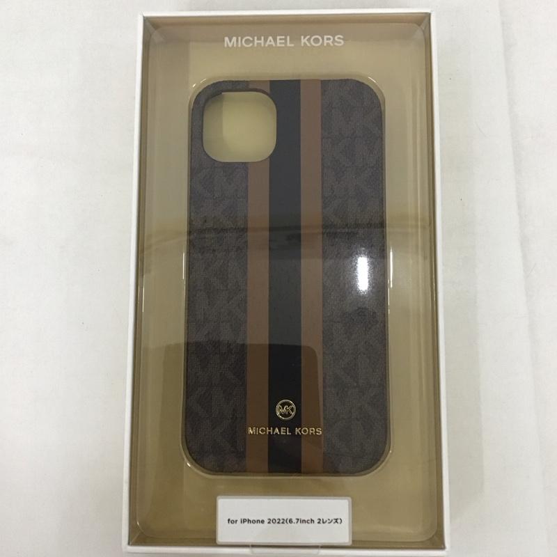 MICHAEL KORS マイケルコース ファッション小物 ファッション小物 MKSTBRWWPIP2261M Slim Wrap Case Stripe iPhone 14 Max iPhoneケース iPhone 14 PLUS【USED】【古着】【中古】10126020