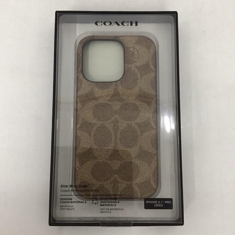 COACH コーチ ファッション小物 ファッション小物 CIPH-118-SCTAN iPhoneケース iPhone 14 Pro Slim Wrap【USED】【古着】【中古】10126780