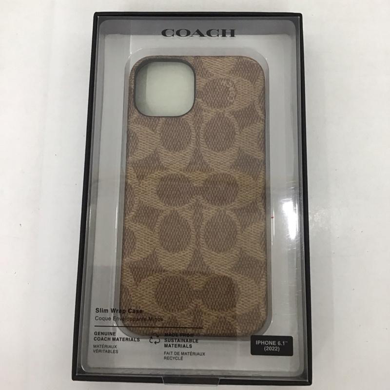COACH コーチ ファッション小物 ファッション小物 CIPH-115-SCTAN iPhone 14 iPhoneケース Slim Wrap【USED】【古着】【中古】10126784
