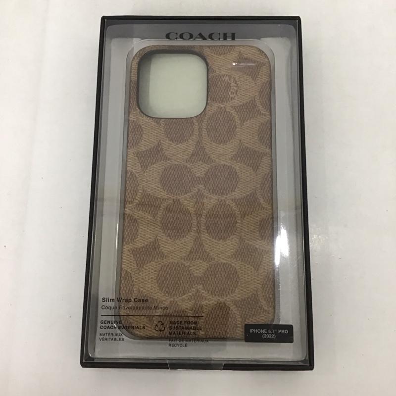 COACH コーチ ファッション小物 ファッション小物 CIPH-124-SCTAN Slim Wrap Case iPhoneケース iPhone 14 Pro Max【USED】【古着】【中古】10126790