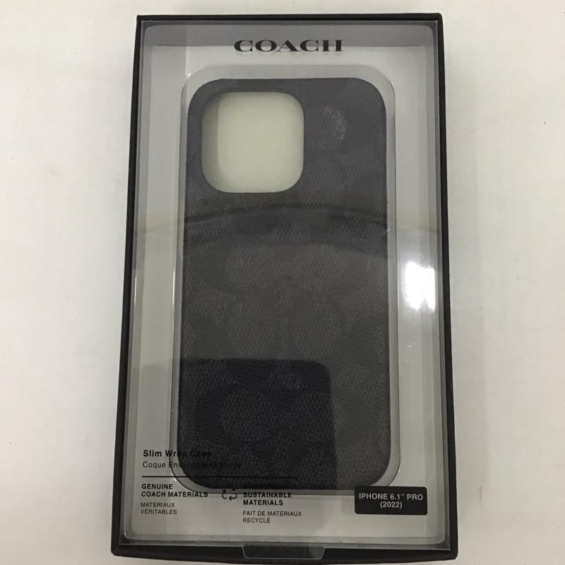 COACH コーチ ファッション小物 ファッション小物 CIPH-118-SCBLK iPhone 14 Pro iPhoneケース Slim Wrap Signature C【USED】【古着】【中古】10126824