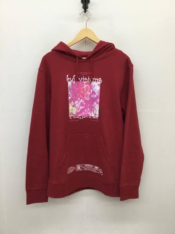HUF ハフ 長袖 パーカー Hooded Sweatshirt, Hoodie HUF プルオーバーパーカー【USED】【古着】【中古】10127172