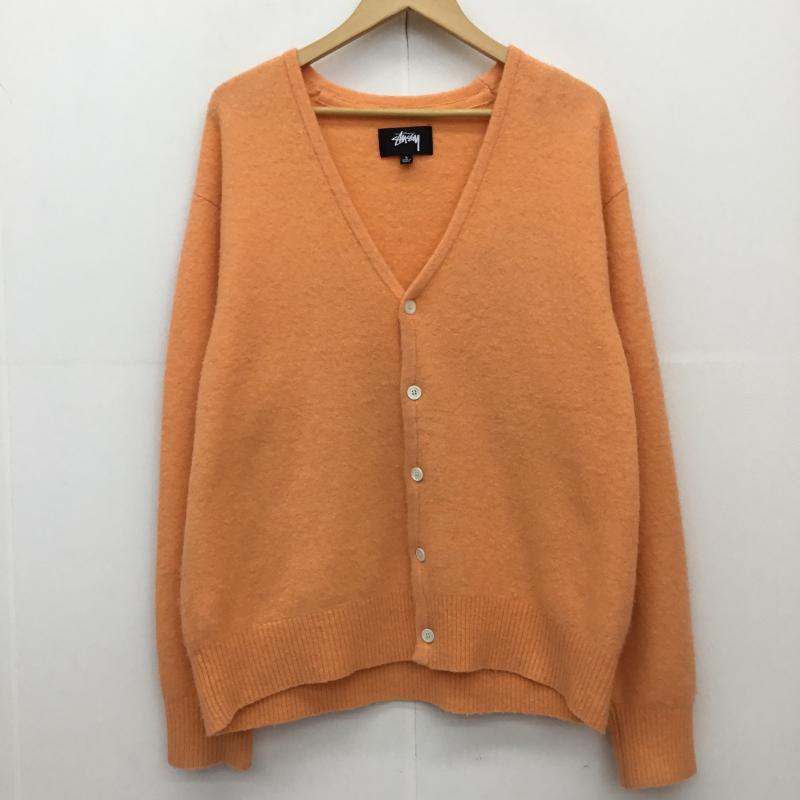 美品　Stussy ジップアップカーディガン Sサイズ　ジップアップセーター 美品 Stussy ジップアップカーディガン Sサイズ ジップアップ