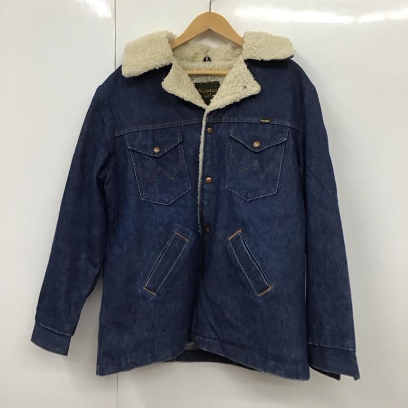 Wrangler デニムジャケット サイズ40 Wrangler】レア デニムジャケット 40'ヴィンテージ Gジャン 革