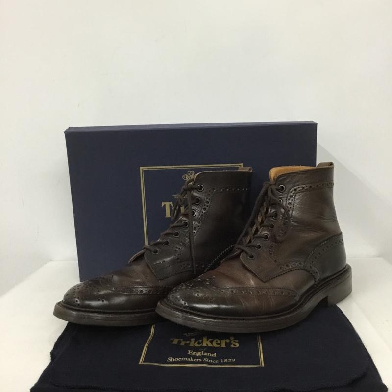 Tricker's トリッカーズ ショートブーツ ブーツ Boots Short Boots M2508 MALTON ウィングチップブーツ カントリーブーツ UK8 箱有【USED】【古着】【中古】10133910｜クラシカ