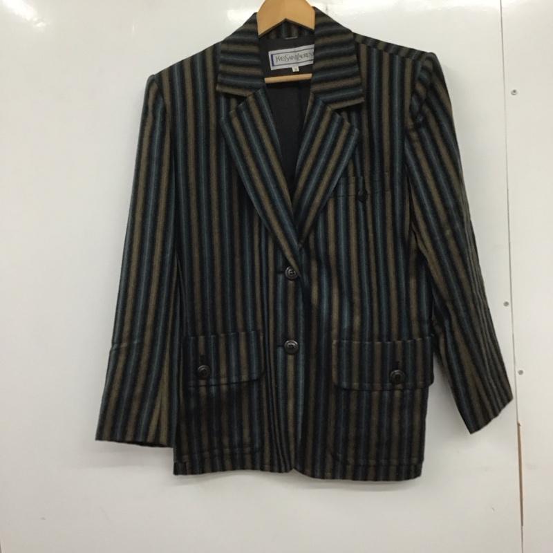 専用！90s YSL イヴサンローラン 刺繍ロゴ ヘリンボーン ウールジャケット 1651128106.jpg?1660839947