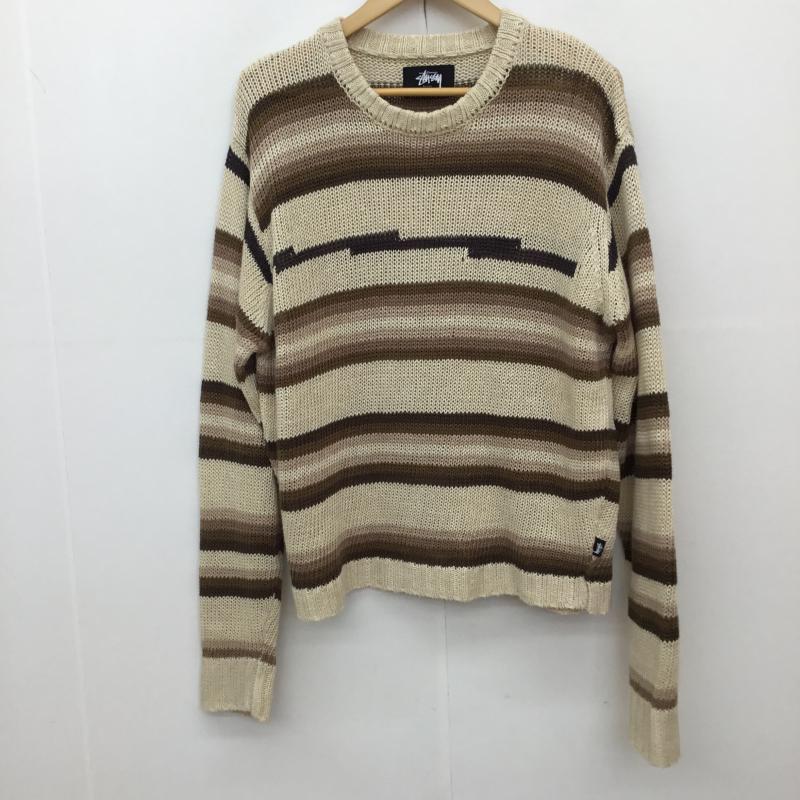 STUSSY ステューシー 長袖 ニット、セーター Knit, Sweater Tonal Stripe Linen Sweater【USED】【古着】【中古】10135822