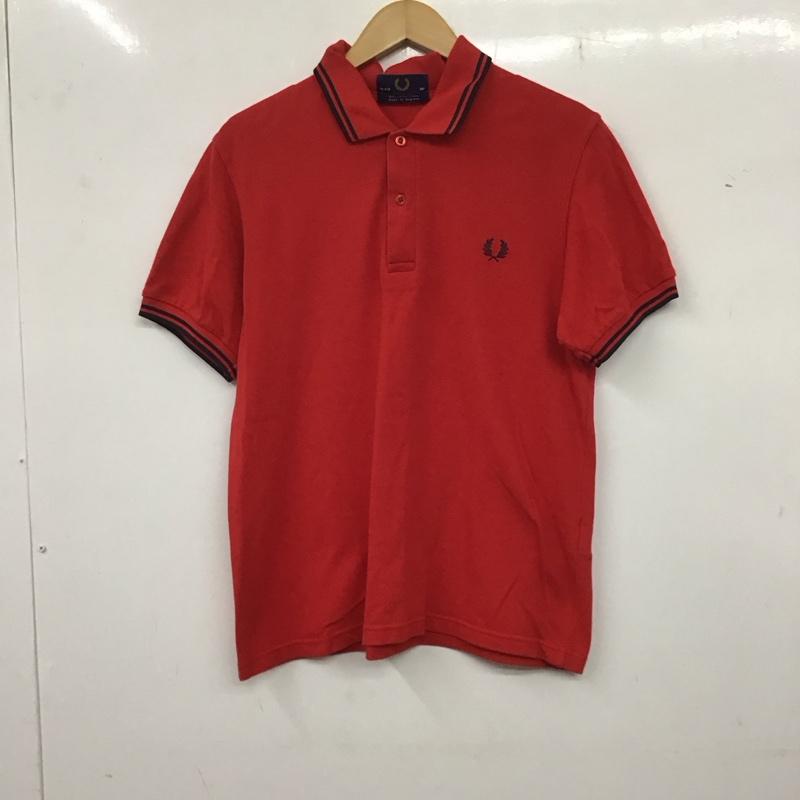 ✨美品✨FREDPERRY ポロシャツ　半袖　刺繍ロゴ　サイズ44 XL 美品本物フレッドペリーFREDPERRYコットンロゴ刺繍半袖