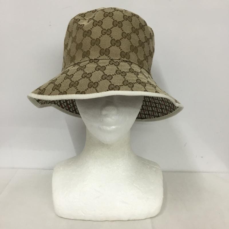 GUCCI グッチ かぶり笠 かぶり笠 Hat 768481 GG帆布【USED】【古着】【中古】10139983