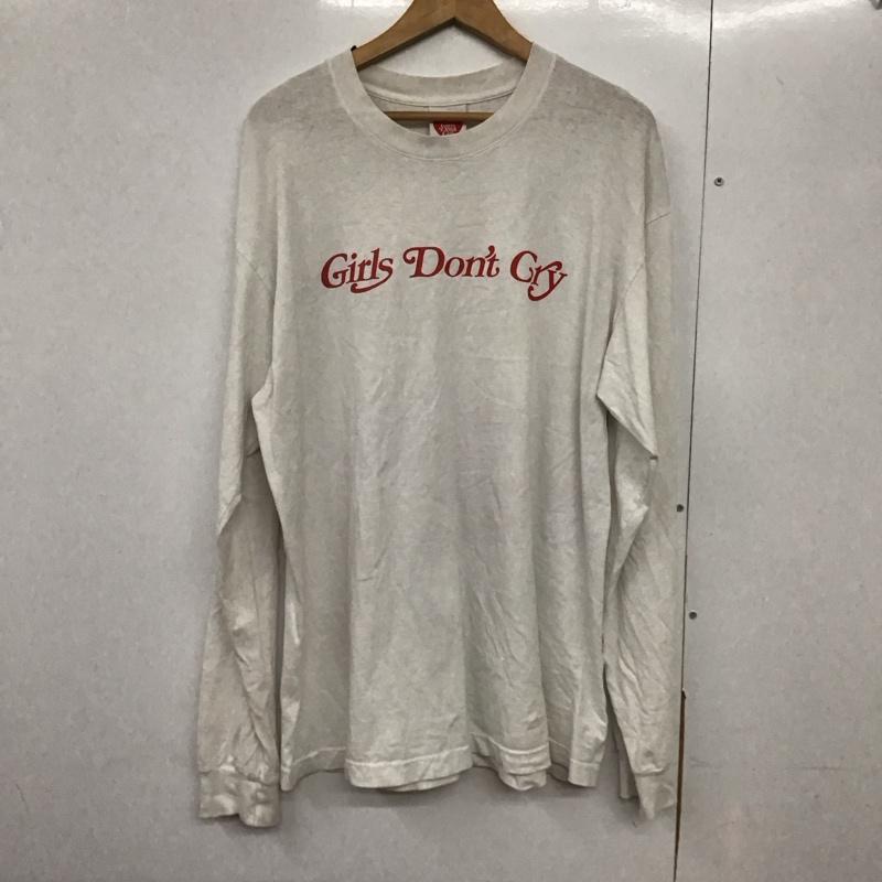 最終価格 確実正規品 girls don't cry 新品 ロンT 白L 超入手困難 激レア!Girls Don't Cry Logo Tシャツ ガルドン (Girls Don