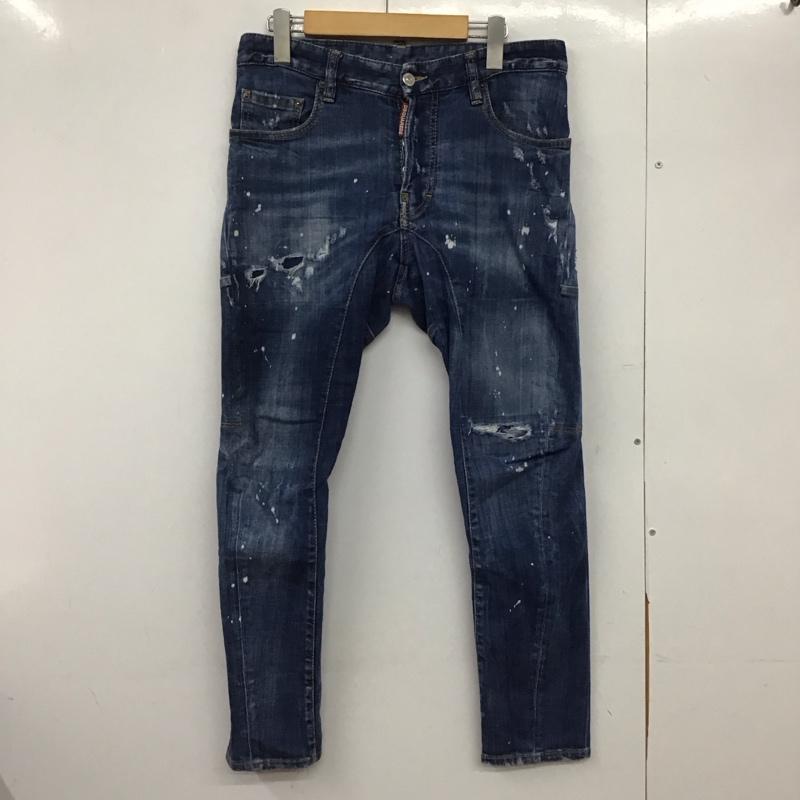 DSQUARED2 ディースクエアード2 ジーンズ、デニム ズボン下 Pants, Trousers Denim Pants, Jeans TIDY BIKER JEAN 44 伸ばすこと【USED】【古着】【中古】10146533 ズボン・パンツ-メンズファッション