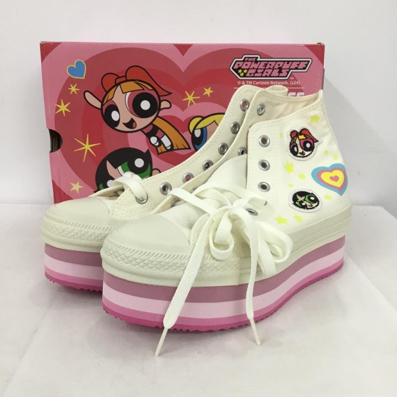 CONVERSE コンバース スニーカー スニーカー Sneakers 5SE182 ALL STAR CHUNKYLINE HI パワーパフ ガールズ 厚底ソール 25cm 箱有【USED】【古着】【中古】10149849