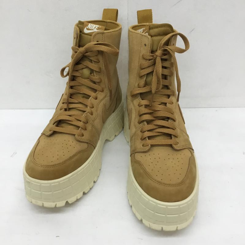 NIKE ナイキ ショートブーツ ブーツ Boots Short Boots FJ5737-700 JORDAN BRAND WMNS AIR JORDAN 1 BROOKLYN WHEAT【USED】【古着】【中古】10149877