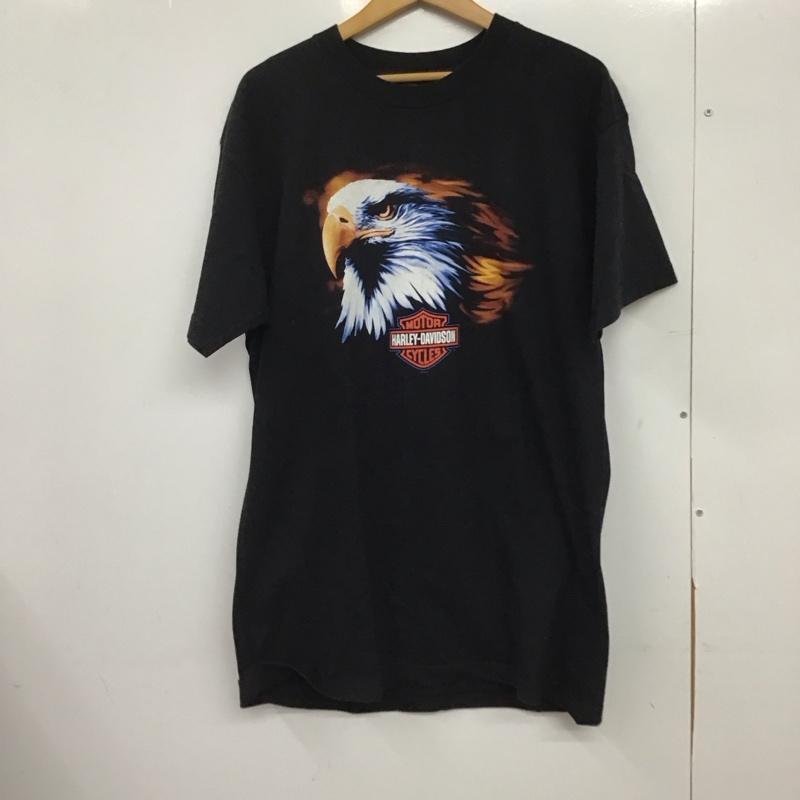 Harley-Davidson ハーレーダビッドソン 半袖 ティーシャツ T Shirt  半袖カットソー 刷り上げるティーシャツ クルーネックカットソー 2003 usa製【USED】【古着】【中古】10151117