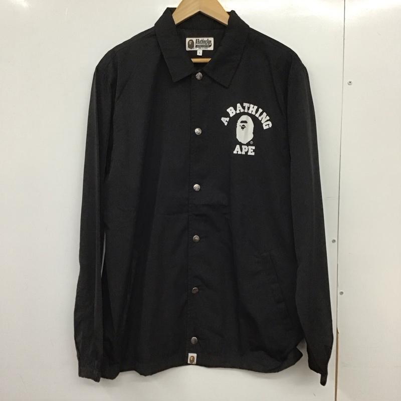 A BATHING APE アベイシングエイプ 前掛け、上衣 上衣、厚地の外套 Jacket ナイロン上衣 心地よい上衣 アウター 向こう正面名取り草【USED】【古着】【中古】10151565