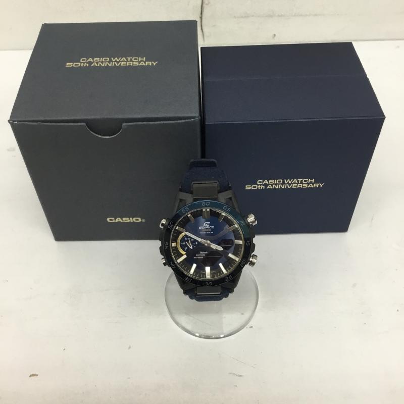 CASIO カシオ アナログ（自動小銃一巻き） ウオッチ Watch Analog (Automatic, Self-winding) ECB-2000 EDIFICE Bluetooth申し受ける 50th ANNIVERSARY【USED】【古着】【中古】10151799