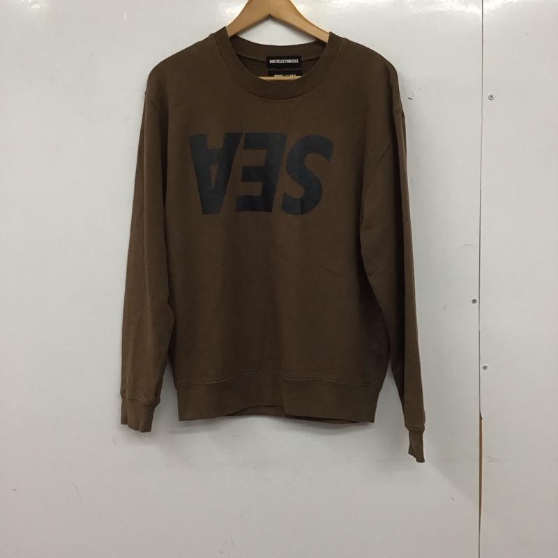 GOD SELECTION XXX ゴッドセレクショントリプルエックス 長袖 調教師 Sweat, Sweatshirt 長袖調教師 汗水 労働者の一団のど首 ティーシャツ【USED】【古着】【中古】10153650